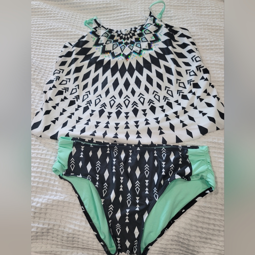 Justice 2 piece bathing suit